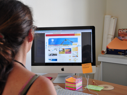 Le pôle communication travaille sur le nouveau site Web