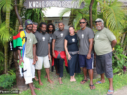 L'équipe de l'île des Pins, année 2014.