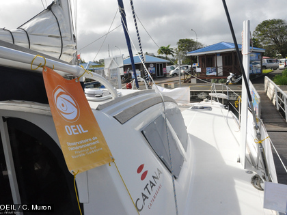 Le 1er juin dernier, l'OEIL participait à l'événement Objectif Bleu organisé par la Maison du Lagon Sur un voilier amarré au port Moselle, l'OEIL a installé des quartiers éphémères le temps d'une journée de sensibilisation sur le lagon...