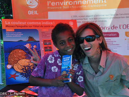 Foire des produits de Yaté le 8 juin 2013 Comment évaluer l'état de santé des coraux ? Le coral watch, jeu pour enfants et pour adulte, propose une méthode basée sur la couleur des coraux