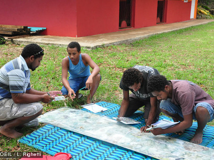 Exercice pratique avant d'aller à l'eau