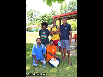 Certains des bénévoles qui suivront en palmes, masques et tubas, l’état de santé des récifs choisis